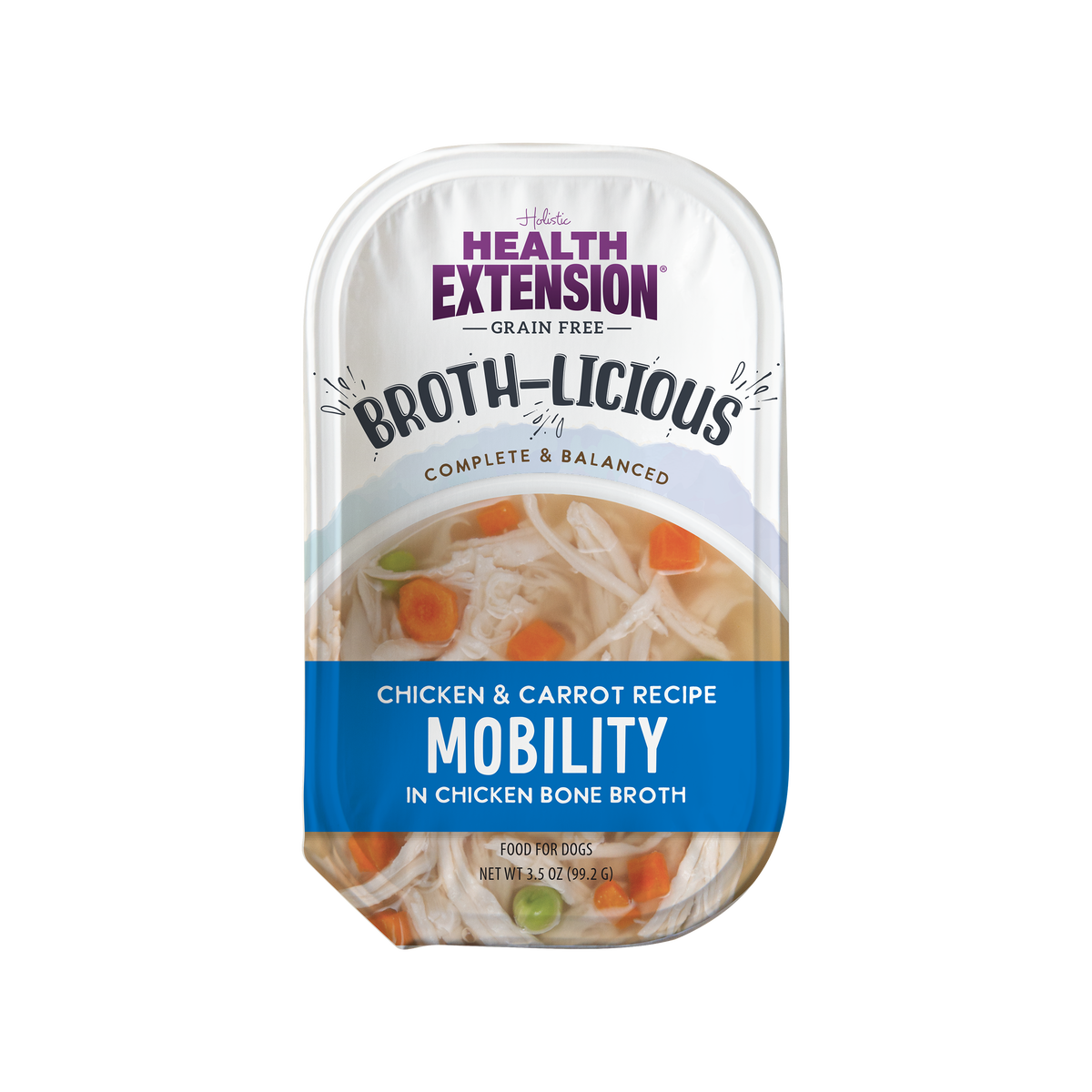 Broth-Licious Chicken & Carrots in Bone Broth Mobility Recipe for Adult Dogs