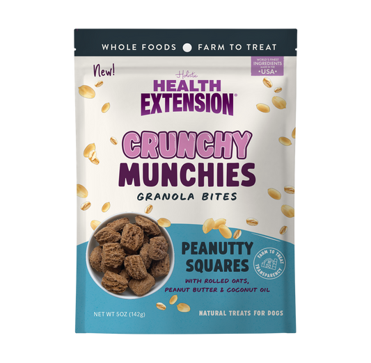 Crunchy Munchies Granola Bites - Peanutty Squares - frente del envase