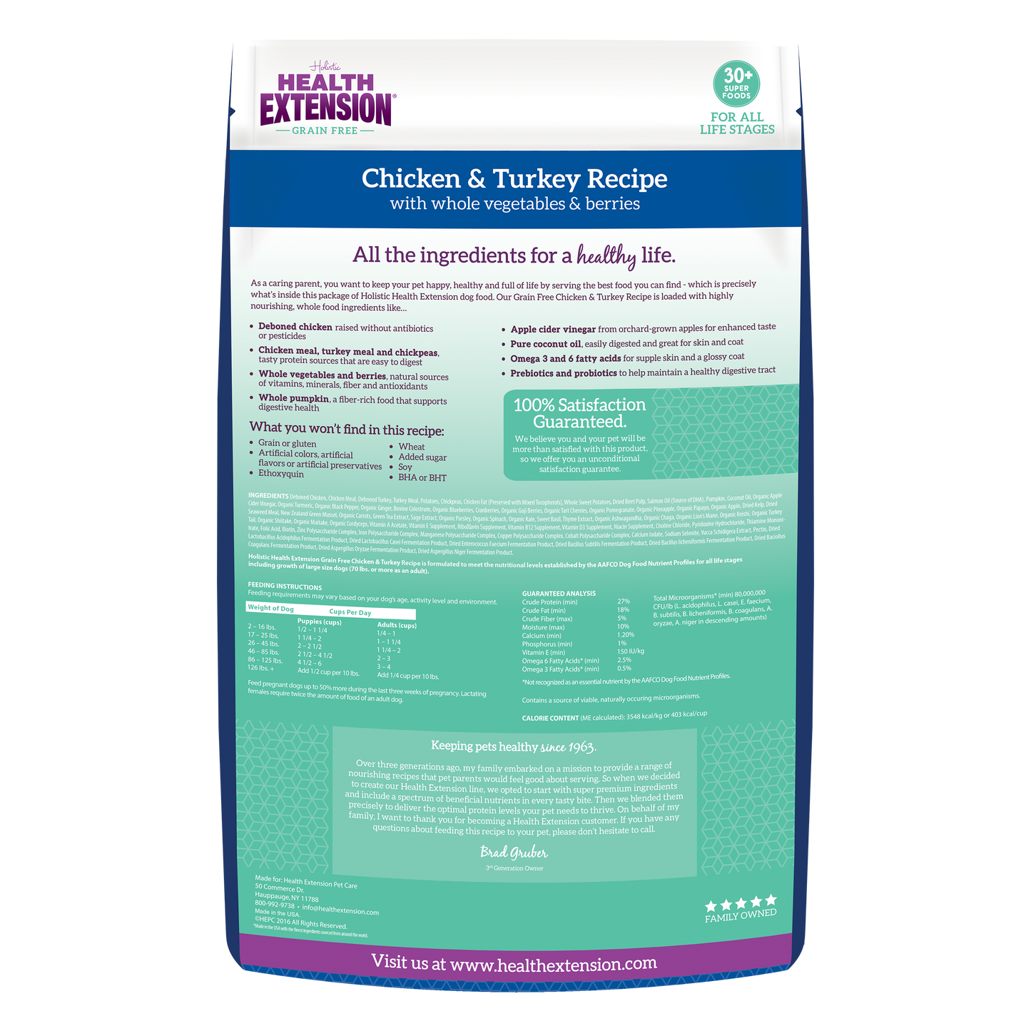 Grain-Free Chicken & Turkey Recipe — vista posterior