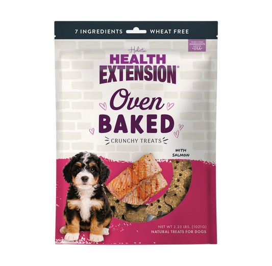 Front view of Oven Baked Salmon Treats by Health Extension