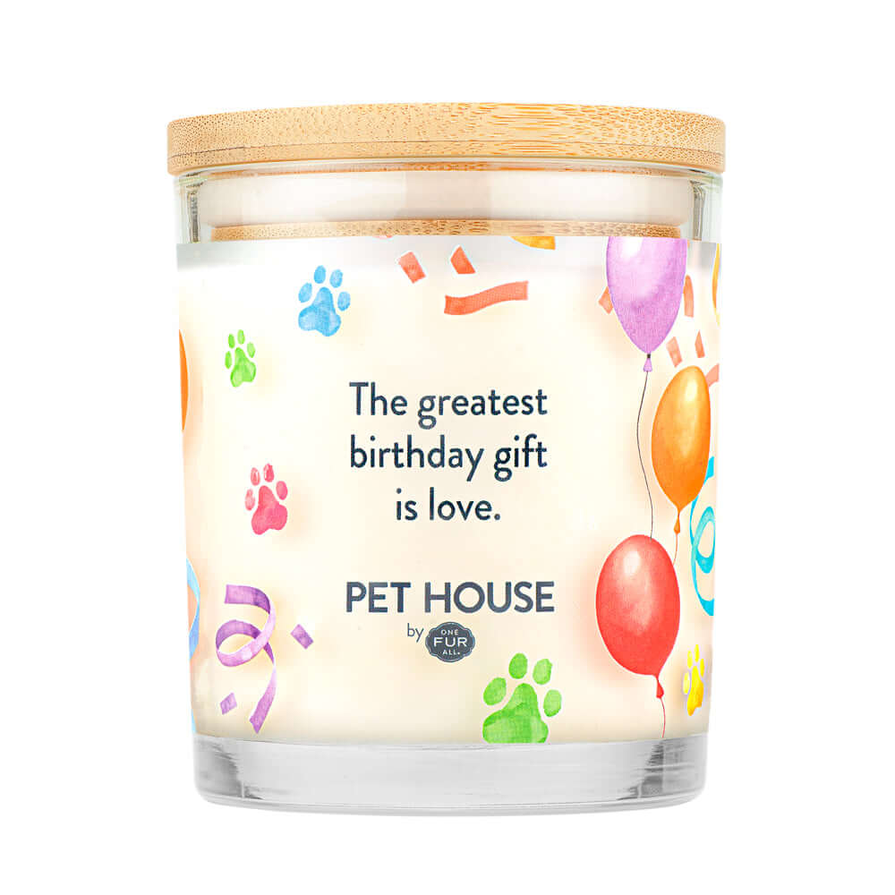 Happy Birthday Candle back view