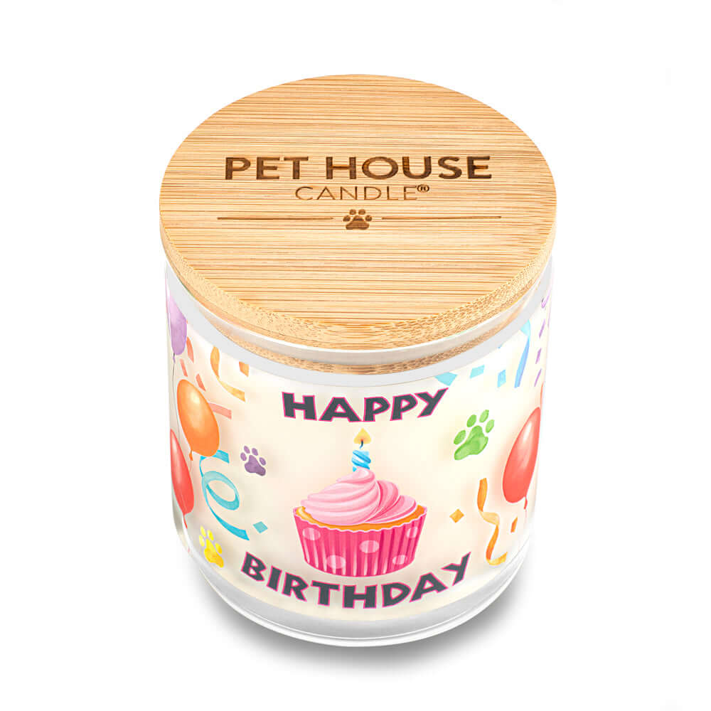 Happy Birthday Candle high-angle view