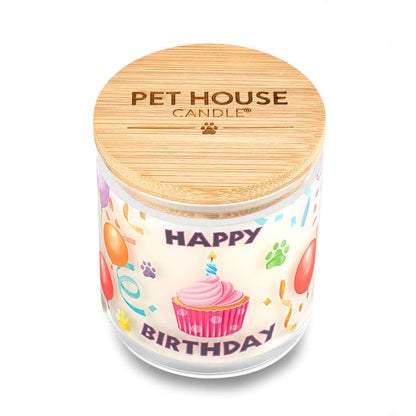 Happy Birthday Candle high-angle view