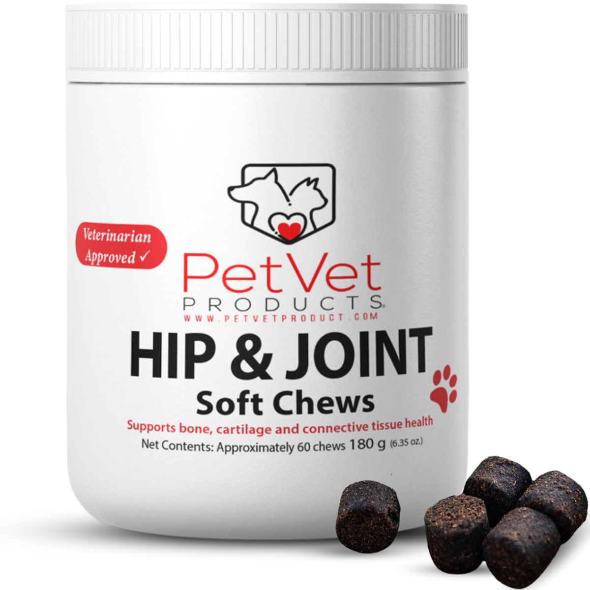 Pet Vet Products® Hip & Joint Soft Chews for Dogs - 60 Count product image