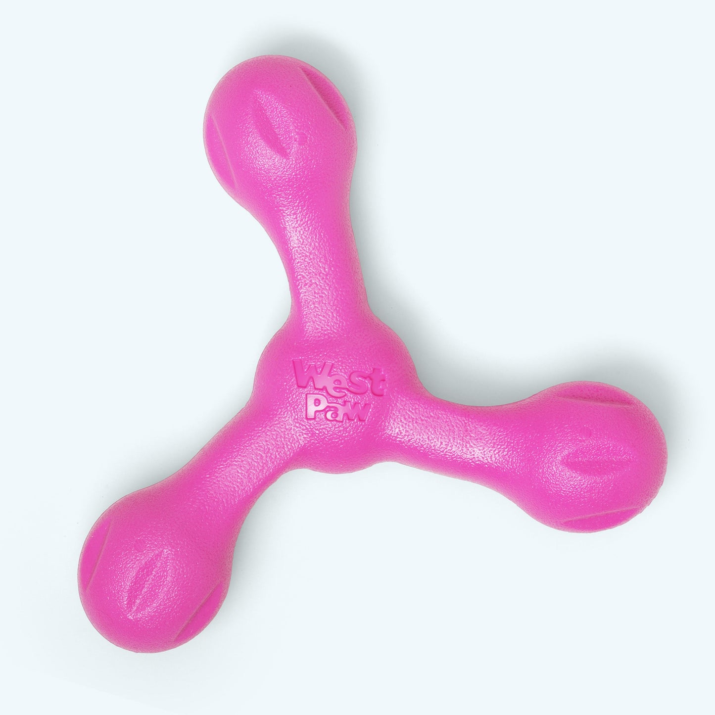 Hot pink West Paw Skamp dog toy