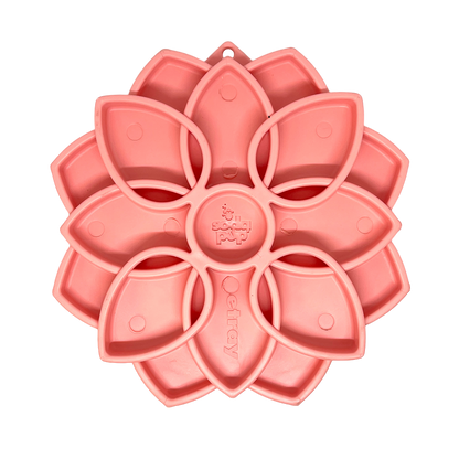 Shallow Slow-Feeder Dog Bowl - Mandala