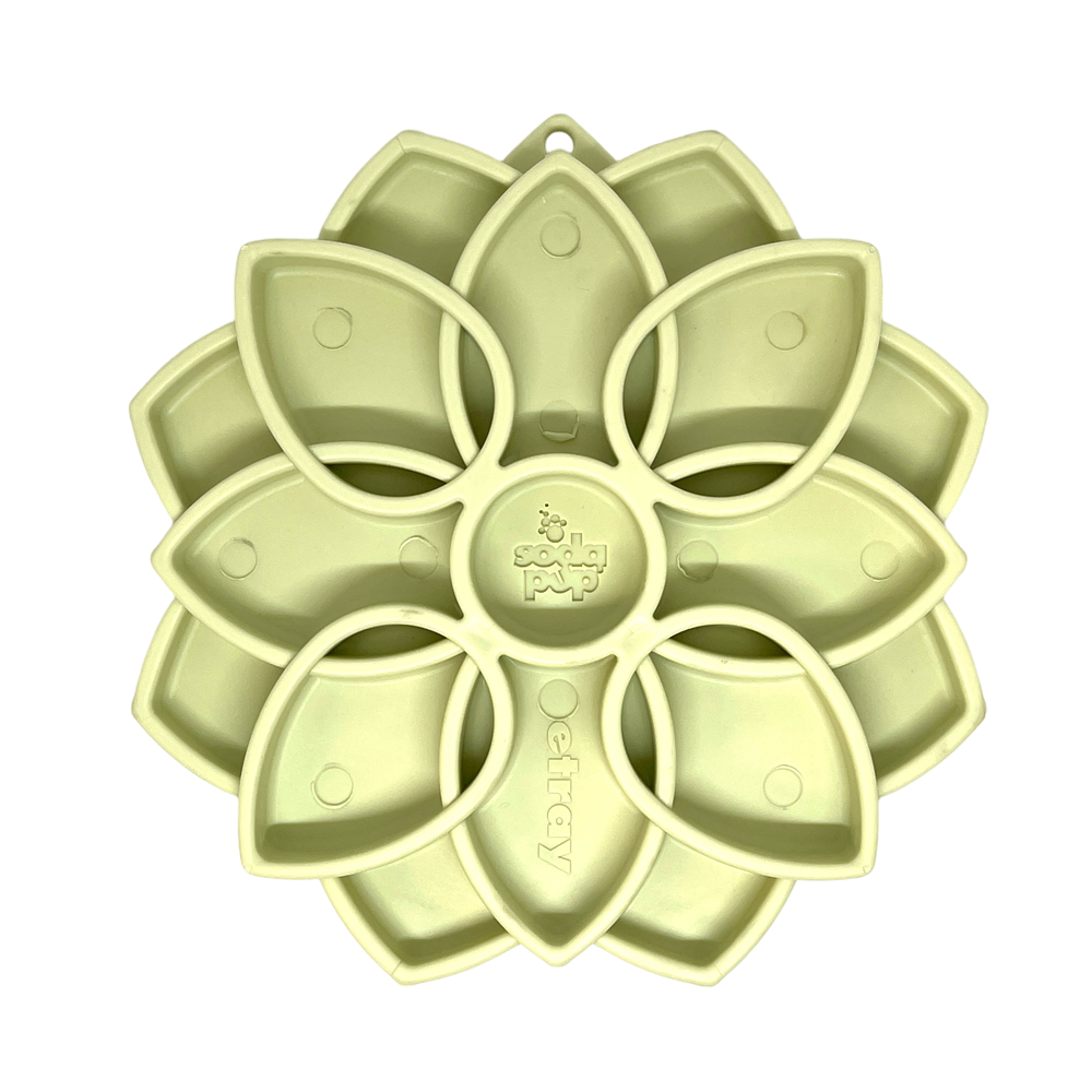 Shallow Slow-Feeder Dog Bowl - Mandala