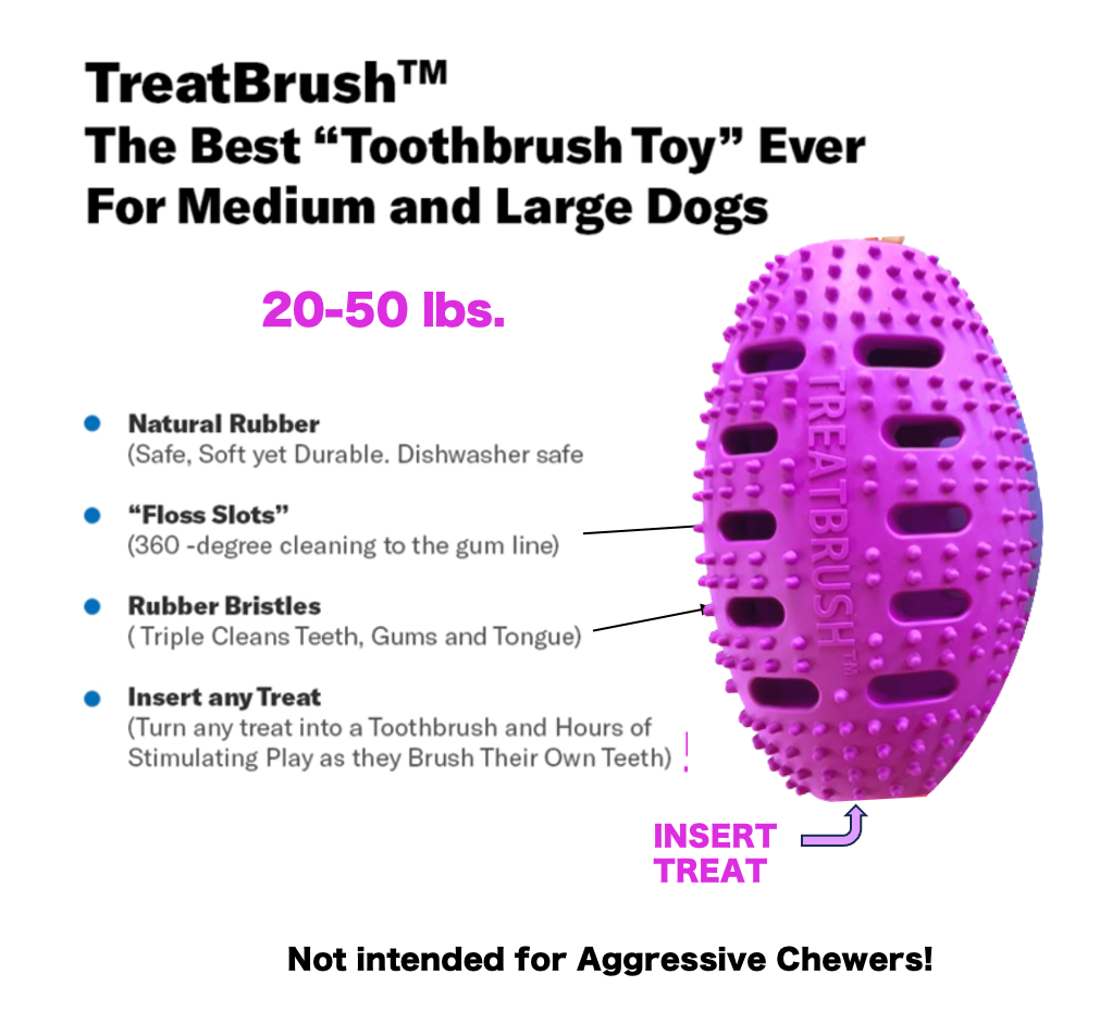 Natural Rubber Football Oral Care Toy for Dogs - 20–50 lb product detail 2