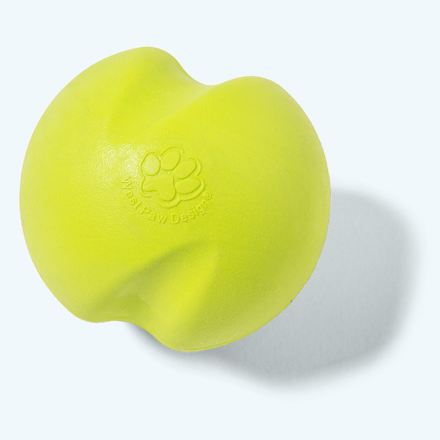 Additional view of the small West Paw Jive dog ball