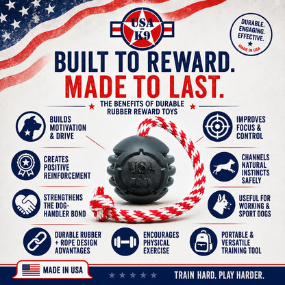 SodaPup USA-K9 Magnum Stars and Stripes rubber toy feature image