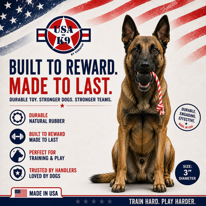 SodaPup USA-K9 Magnum Stars and Stripes enrichment toy information