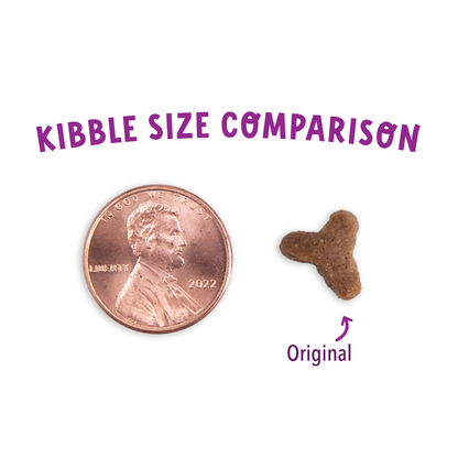 Kibble size comparison for Health Extension Chicken & Brown Rice Recipe