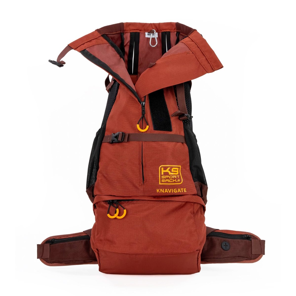 Additional view of the Dune Red K9 Sport Sack Knavigate dog carrier backpack