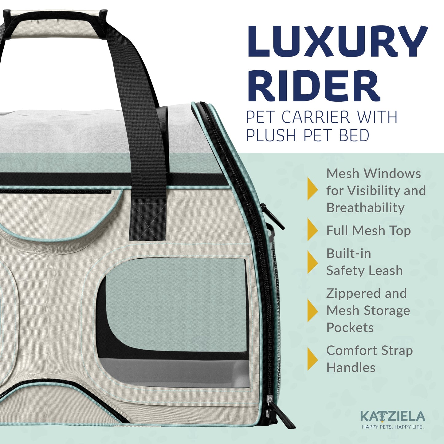 Luxury Rider Rolling Pet Carrier
