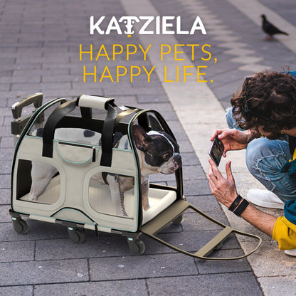 Luxury Rider Rolling Pet Carrier