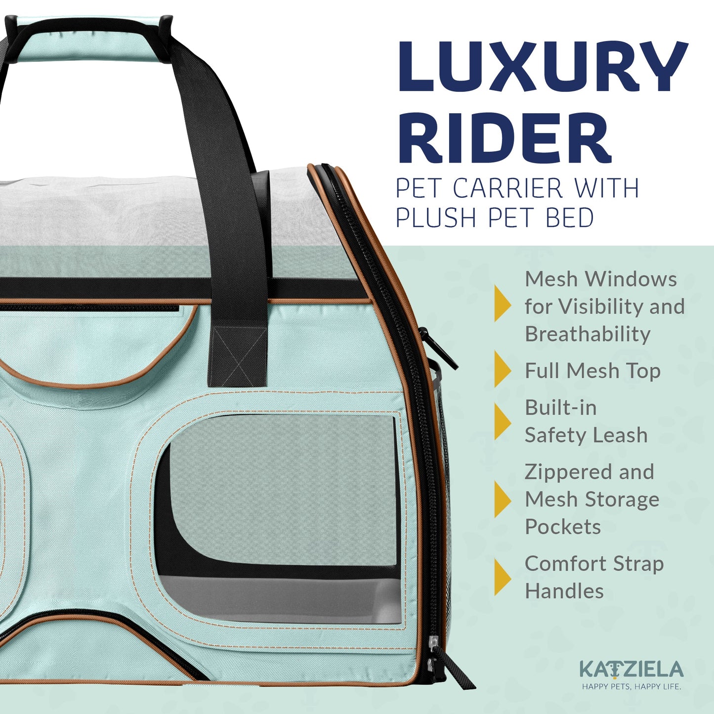 Luxury Rider Rolling Pet Carrier