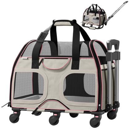 Luxury Rider Rolling Pet Carrier