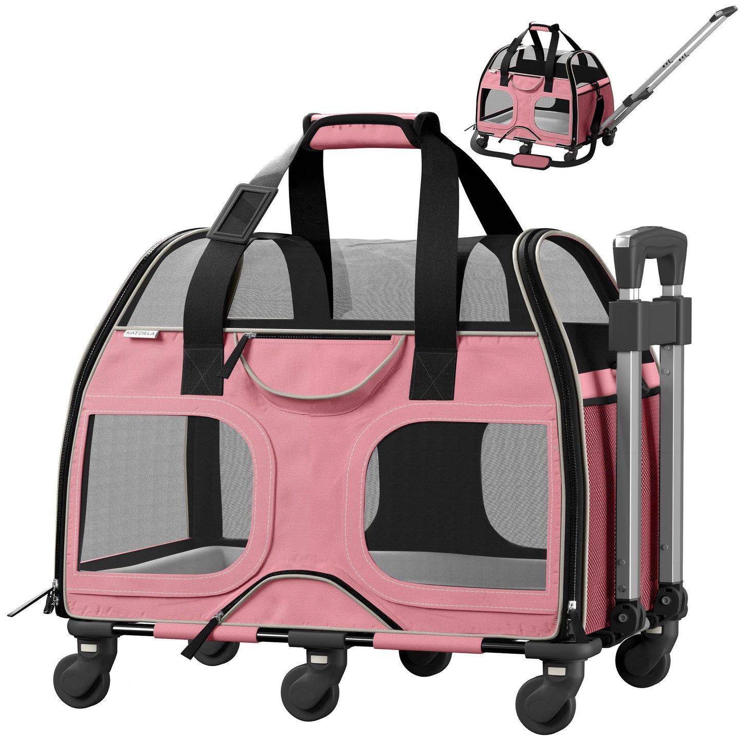 Luxury Rider Rolling Pet Carrier