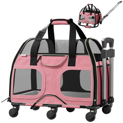 Luxury Rider Rolling Pet Carrier