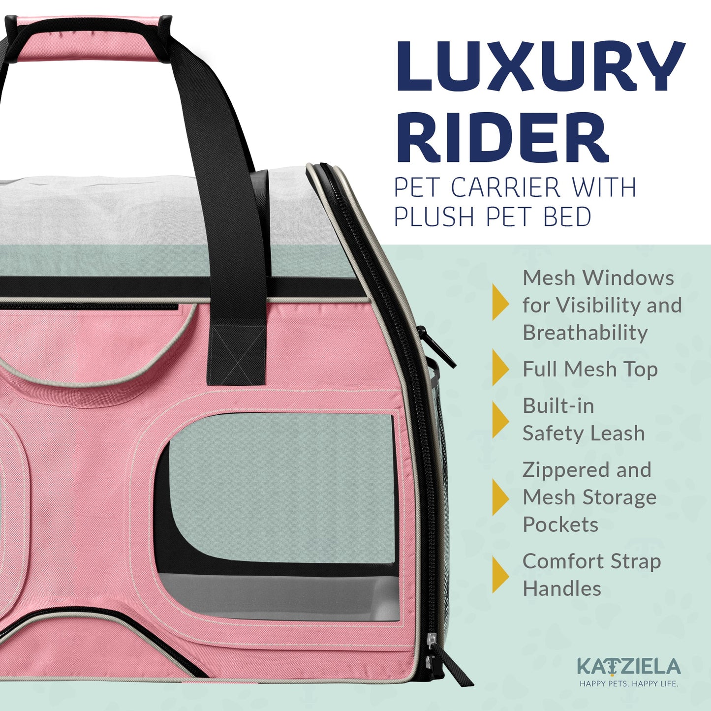 Luxury Rider Rolling Pet Carrier