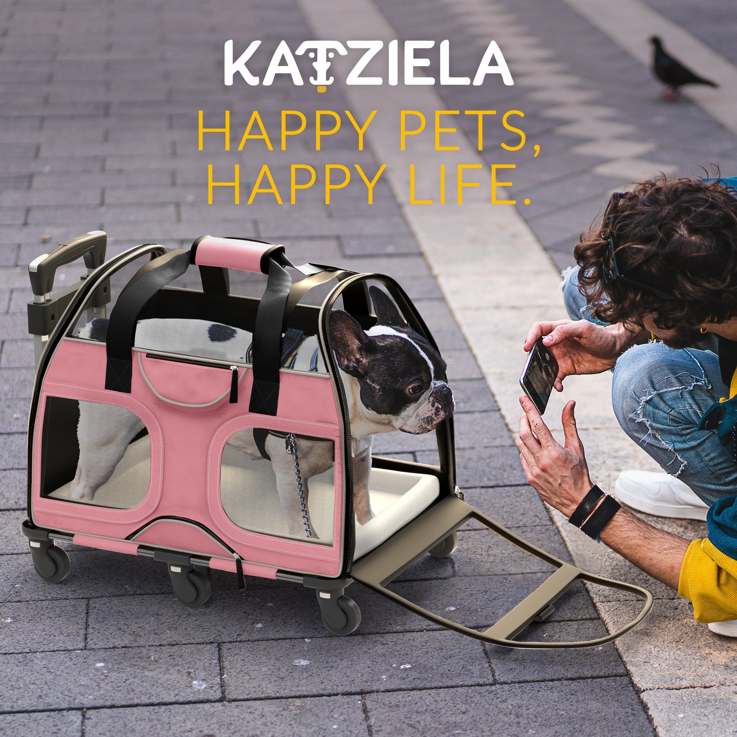 Luxury Rider Rolling Pet Carrier