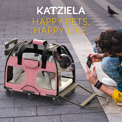 Luxury Rider Rolling Pet Carrier