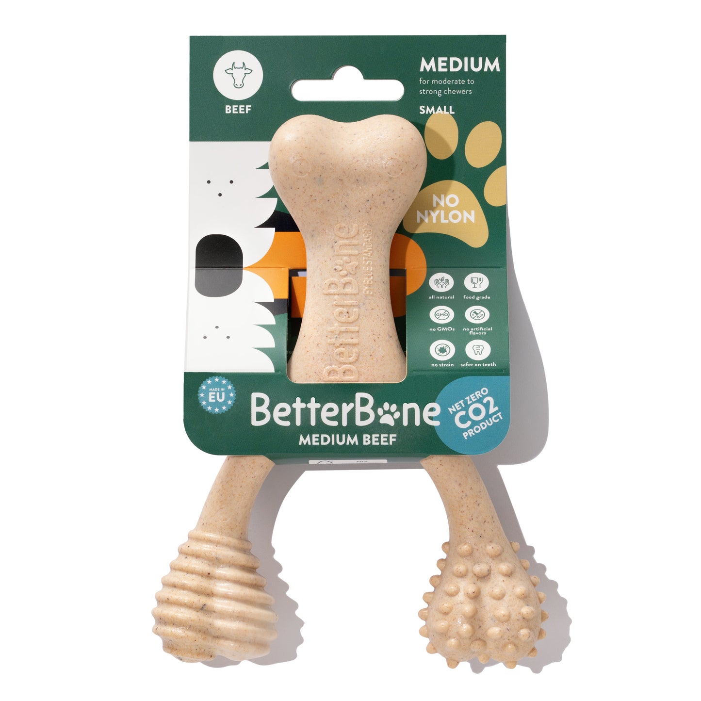 Dog toy with packaging labeled 'BetterBone' on a white background