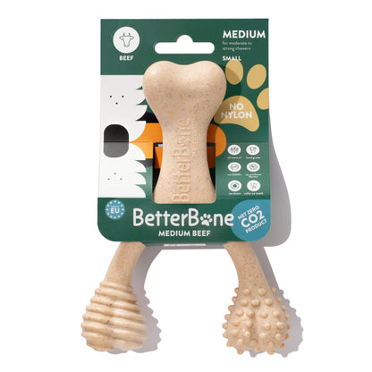 Dog toy with packaging labeled 'BetterBone' on a white background