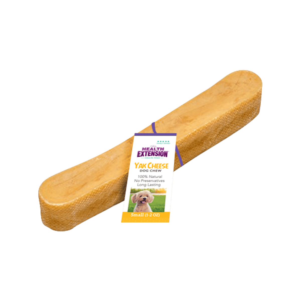 Health Extension Yak Cheese Chew package and chew