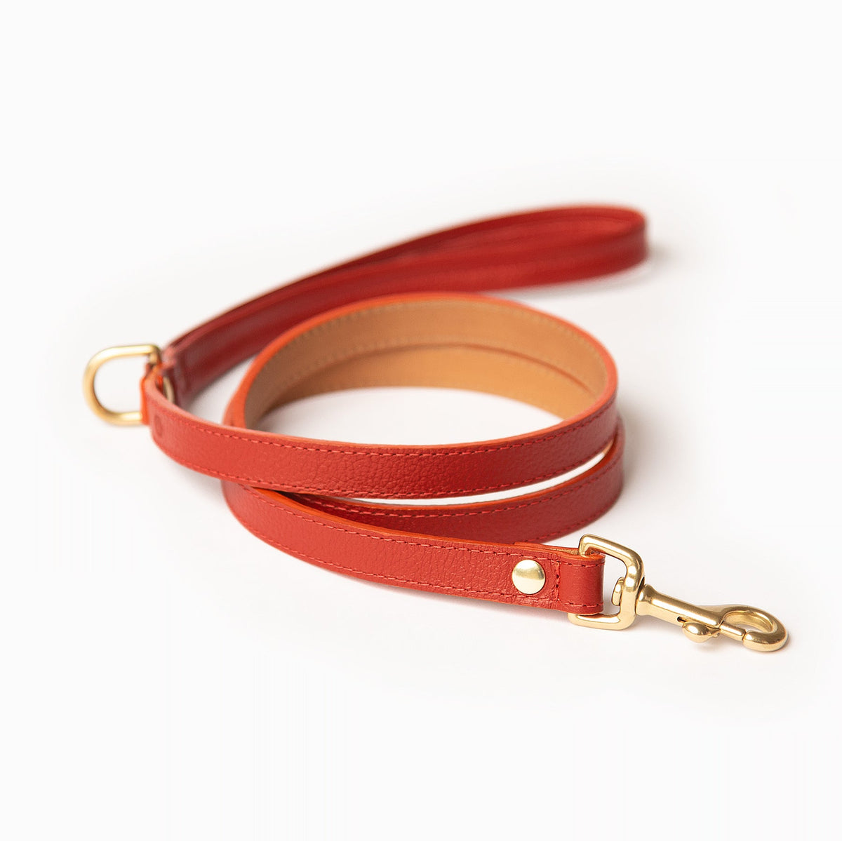 Ramona For You Mars Leash in red leather