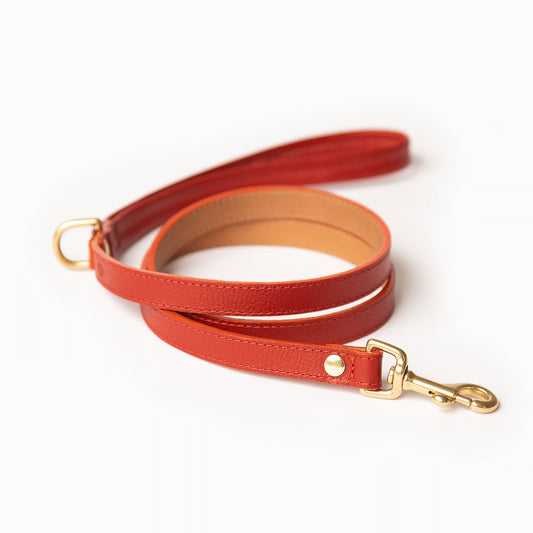 Ramona For You Mars Leash in red leather
