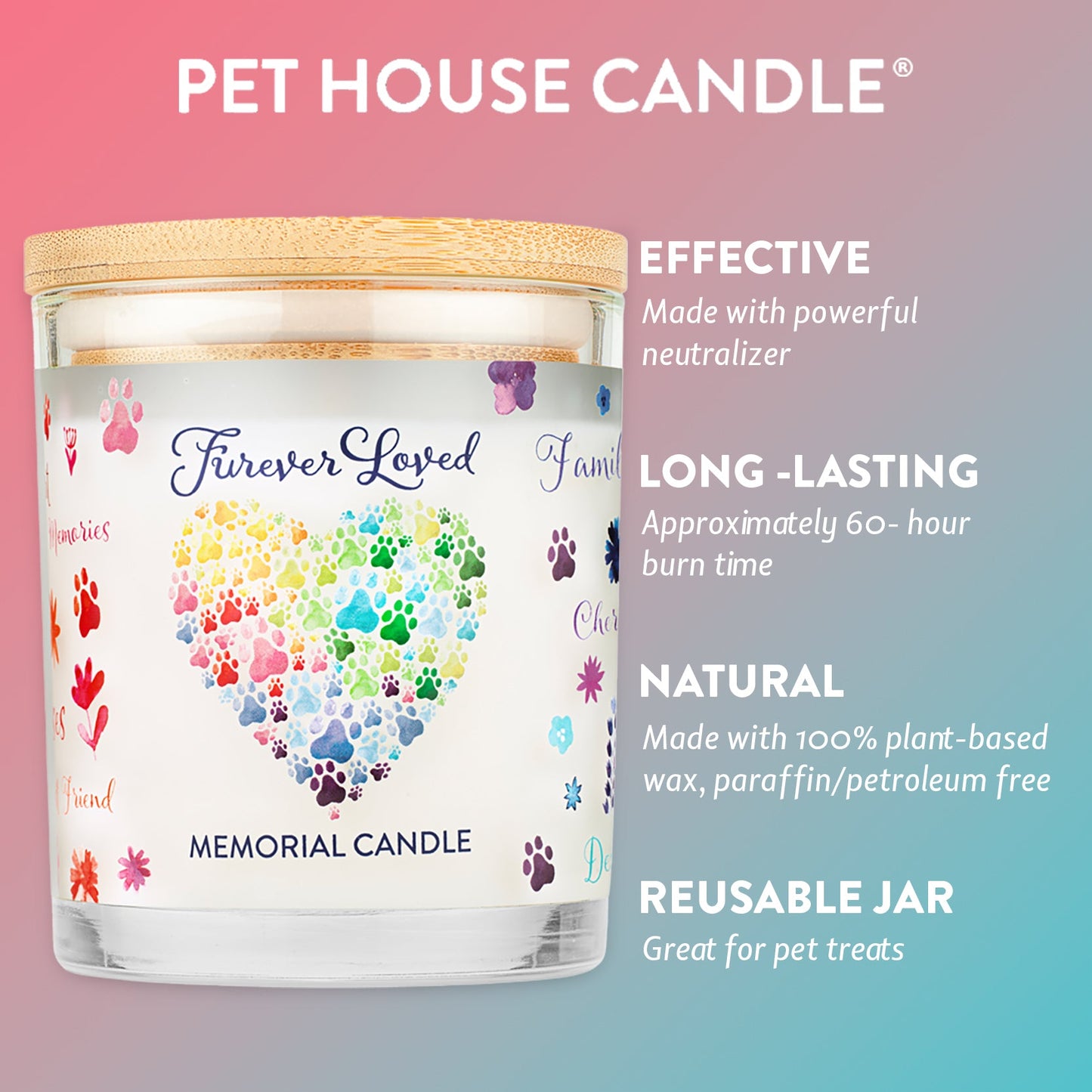 Furever Loved Memorial Candle lifestyle view
