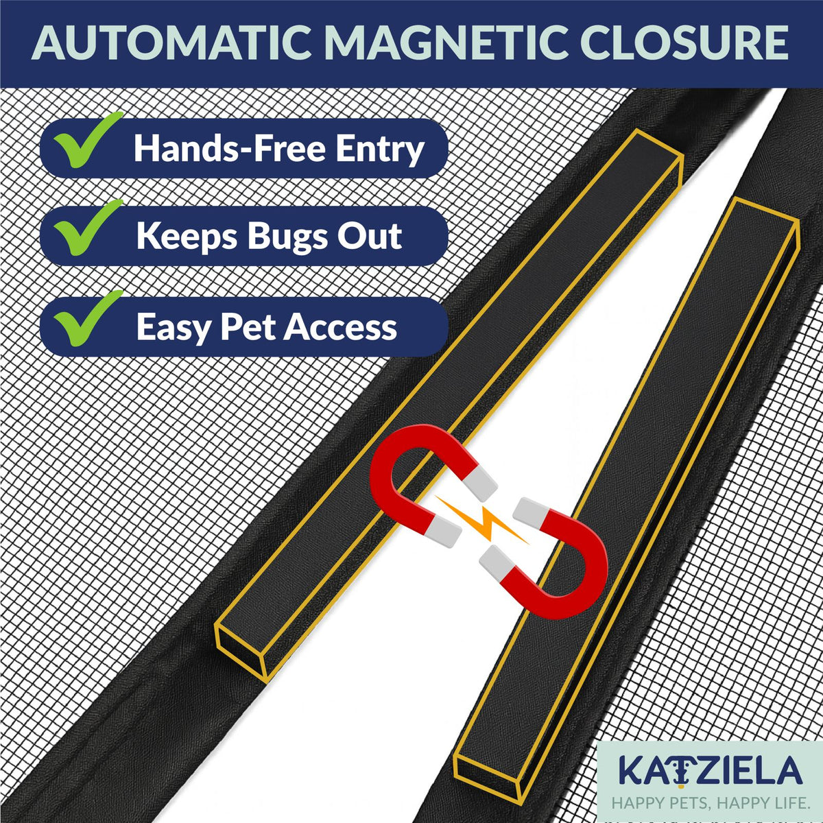 Additional view of Magnetic Screen Door - 38 x 83 in — view 2