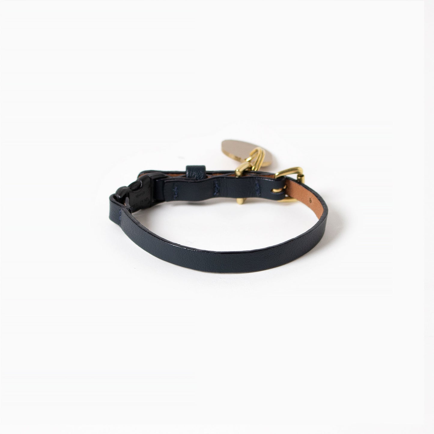 Back view of the Ramona For You Midnight Cat Collar
