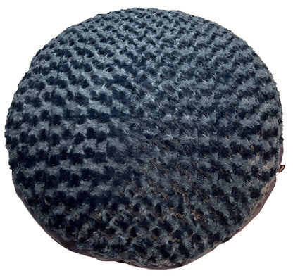 Round Furvana™ Dog Bed — vista superior