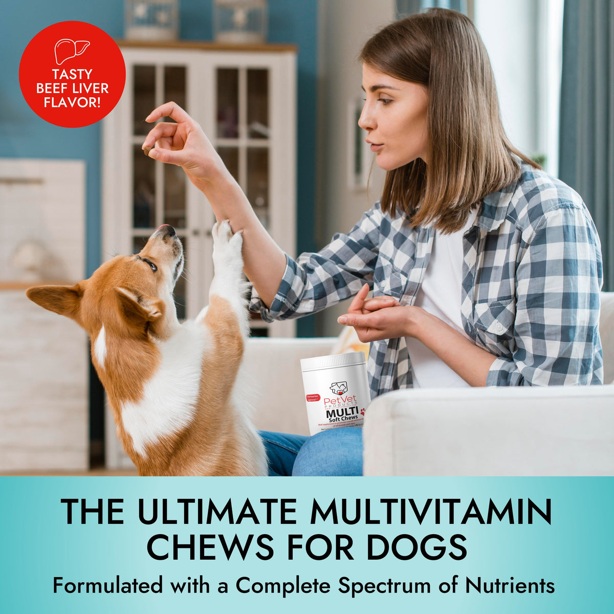 Imagen de características de Pet Vet Products® Premios blandos multifunción para perros - 60 unidades, 3 de 6