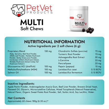 Imagen de características de Pet Vet Products® Premios blandos multifunción para perros - 60 unidades, 6 de 6