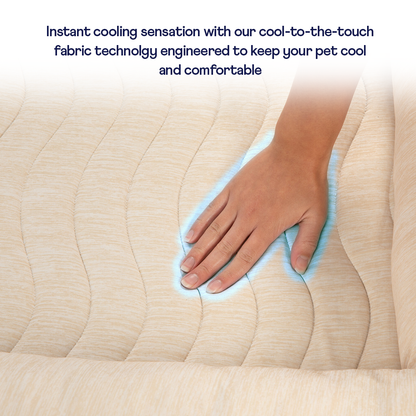 Vista del producto PupChill™ Cooling 4-Bolster Dog Bed - Arctic Sand, vista 2
