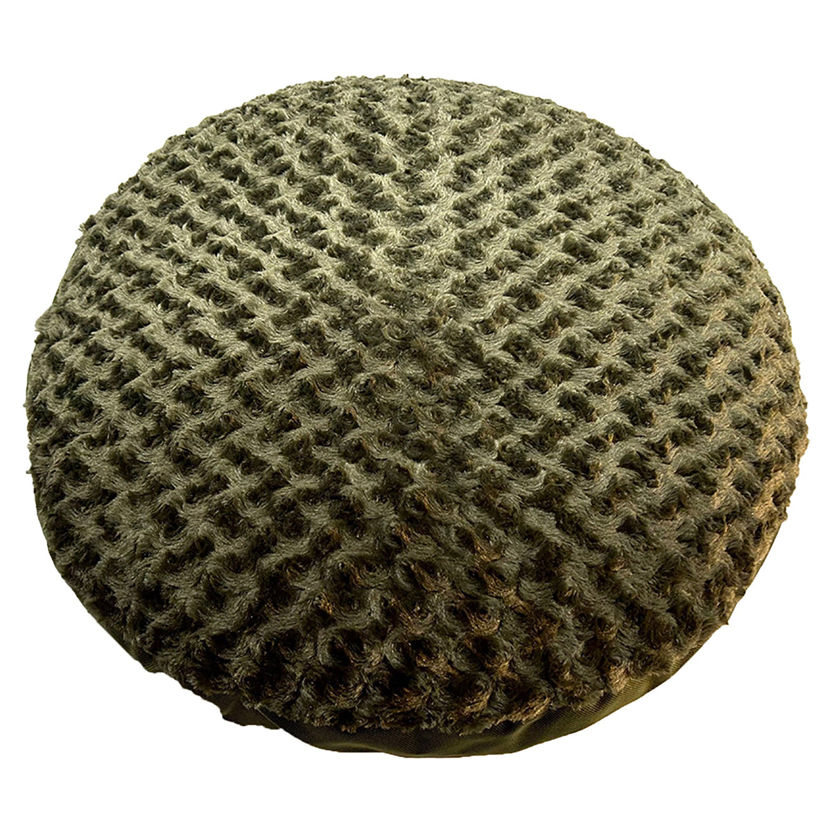 Round Furvana™ Dog Bed — vista superior