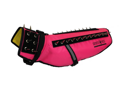 CoyoteVest Protective Dog Vest pink color view