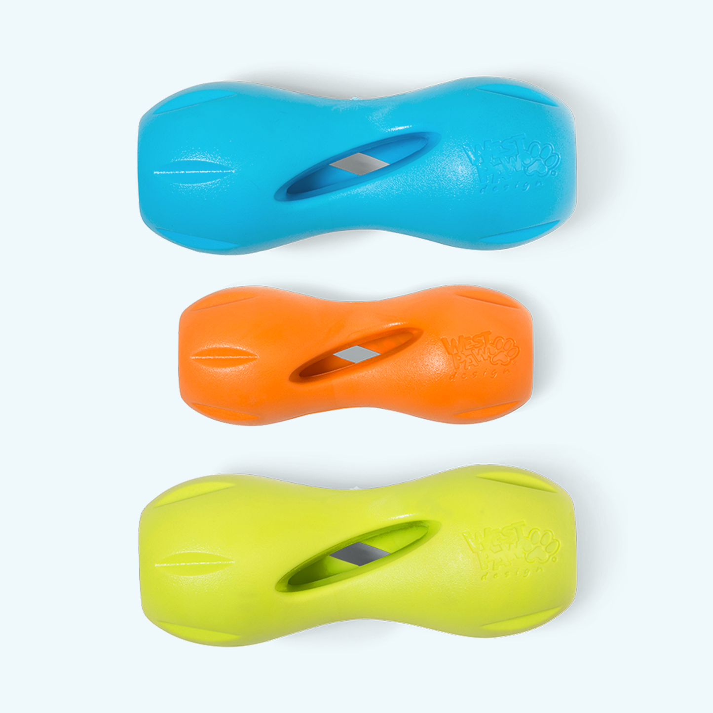 Additional view of the West Paw Qwizl dog enrichment toy