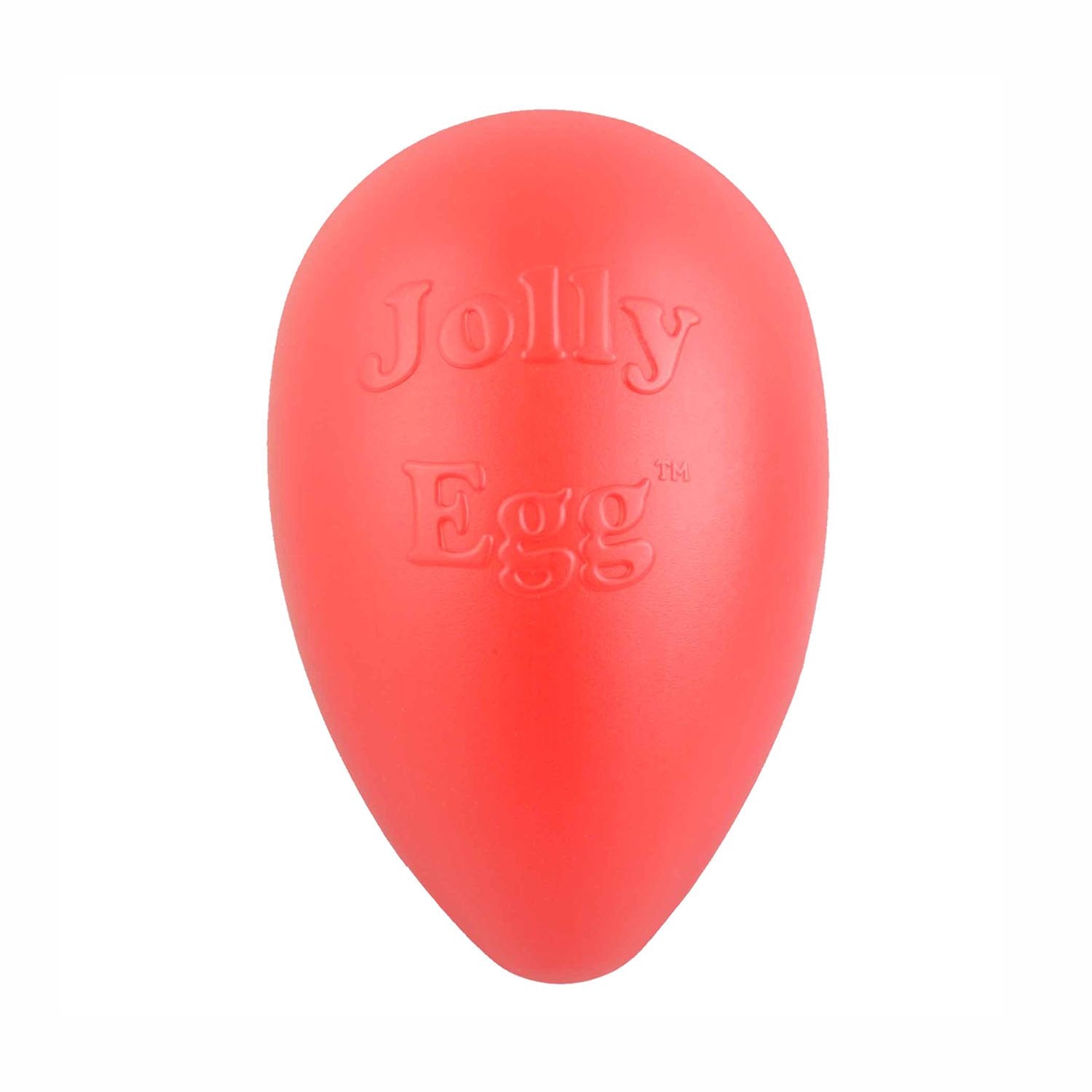 Red Jolly Egg toy on a white background