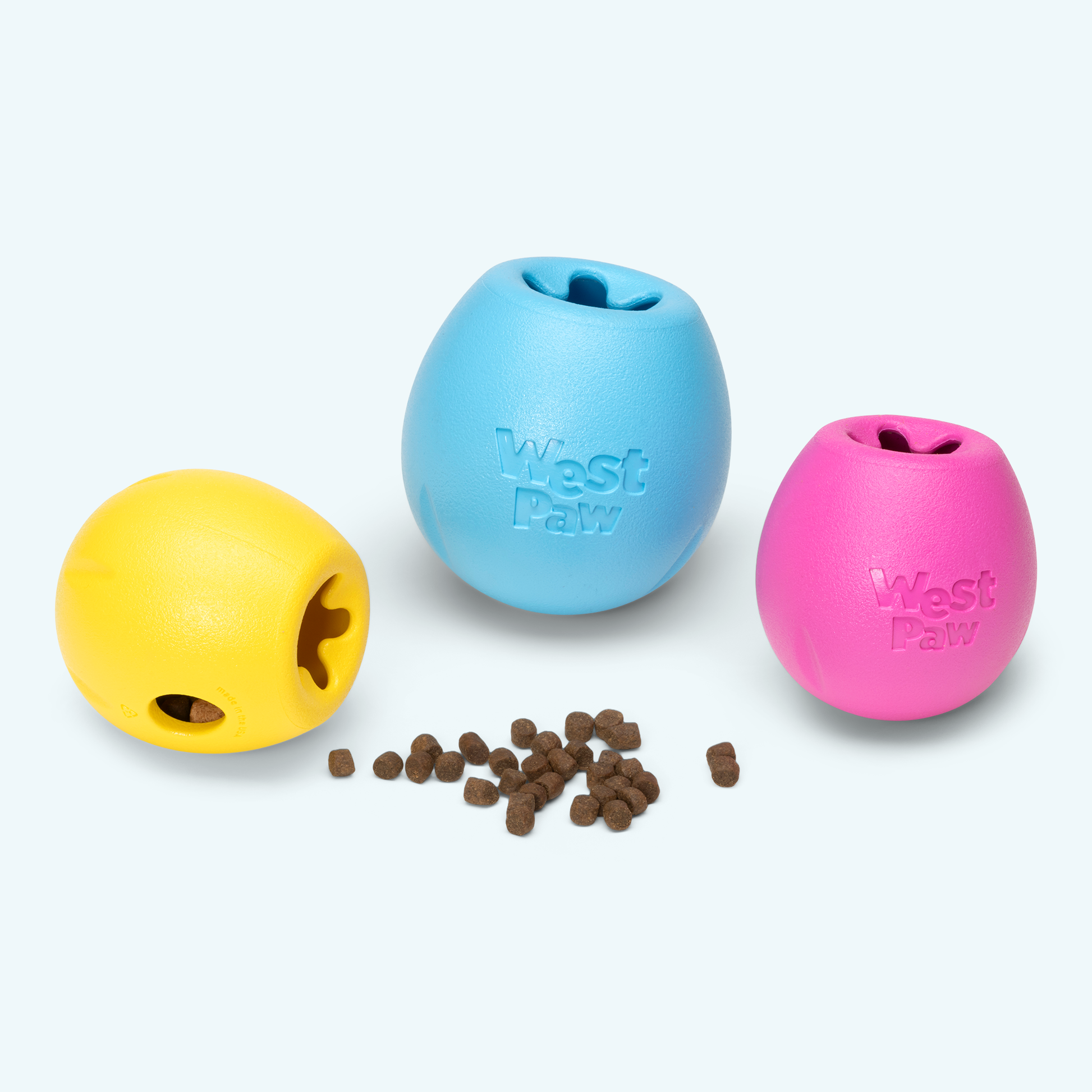 Additional view of the West Paw Rumbl dog enrichment toy