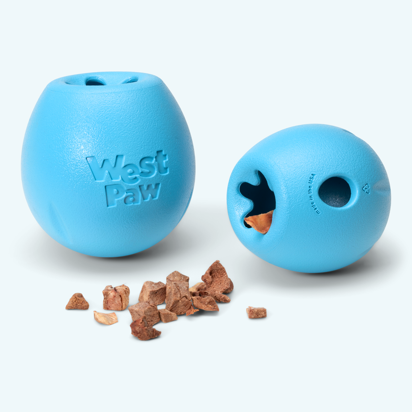 Additional view of the West Paw Rumbl dog enrichment toy
