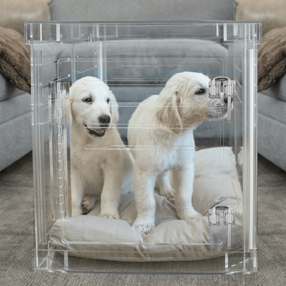 Hiddin clear pet crate size comparison