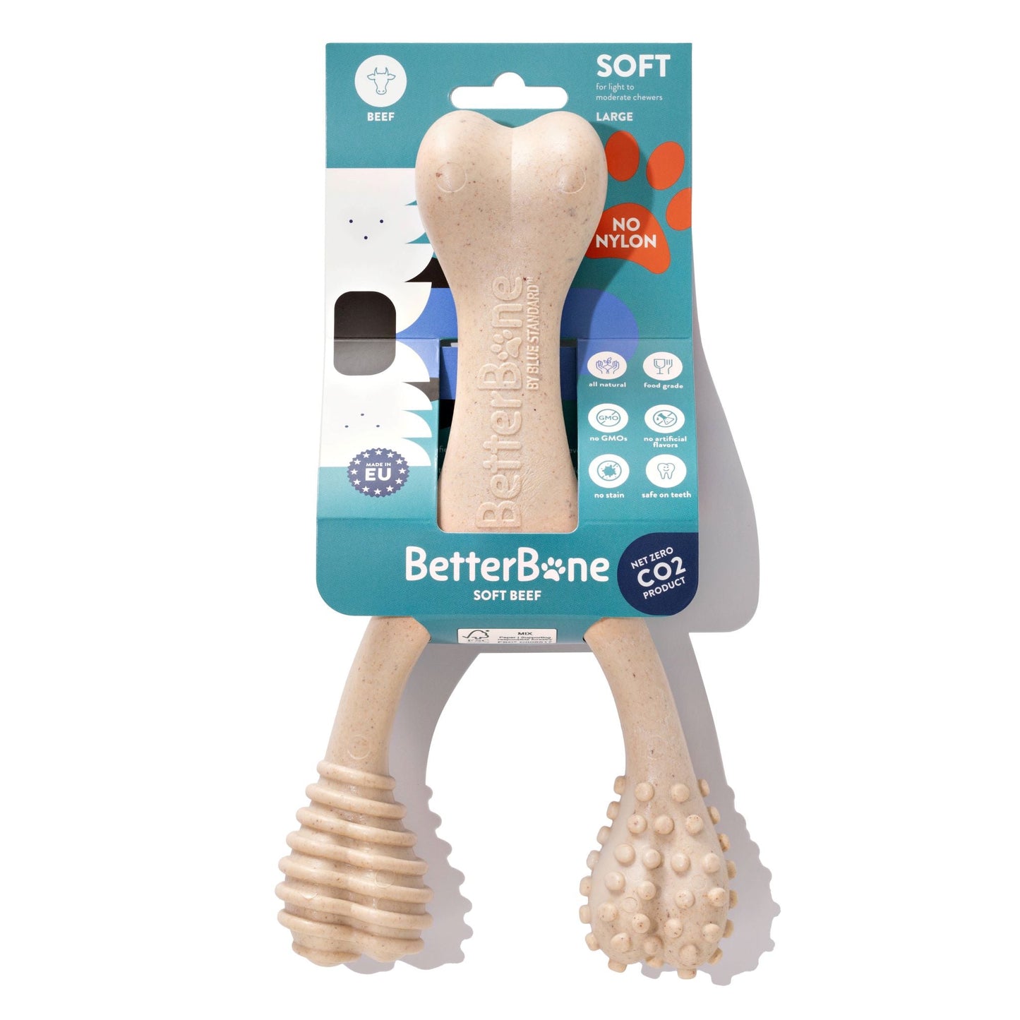 BetterBone soft dog chew toy on a white background