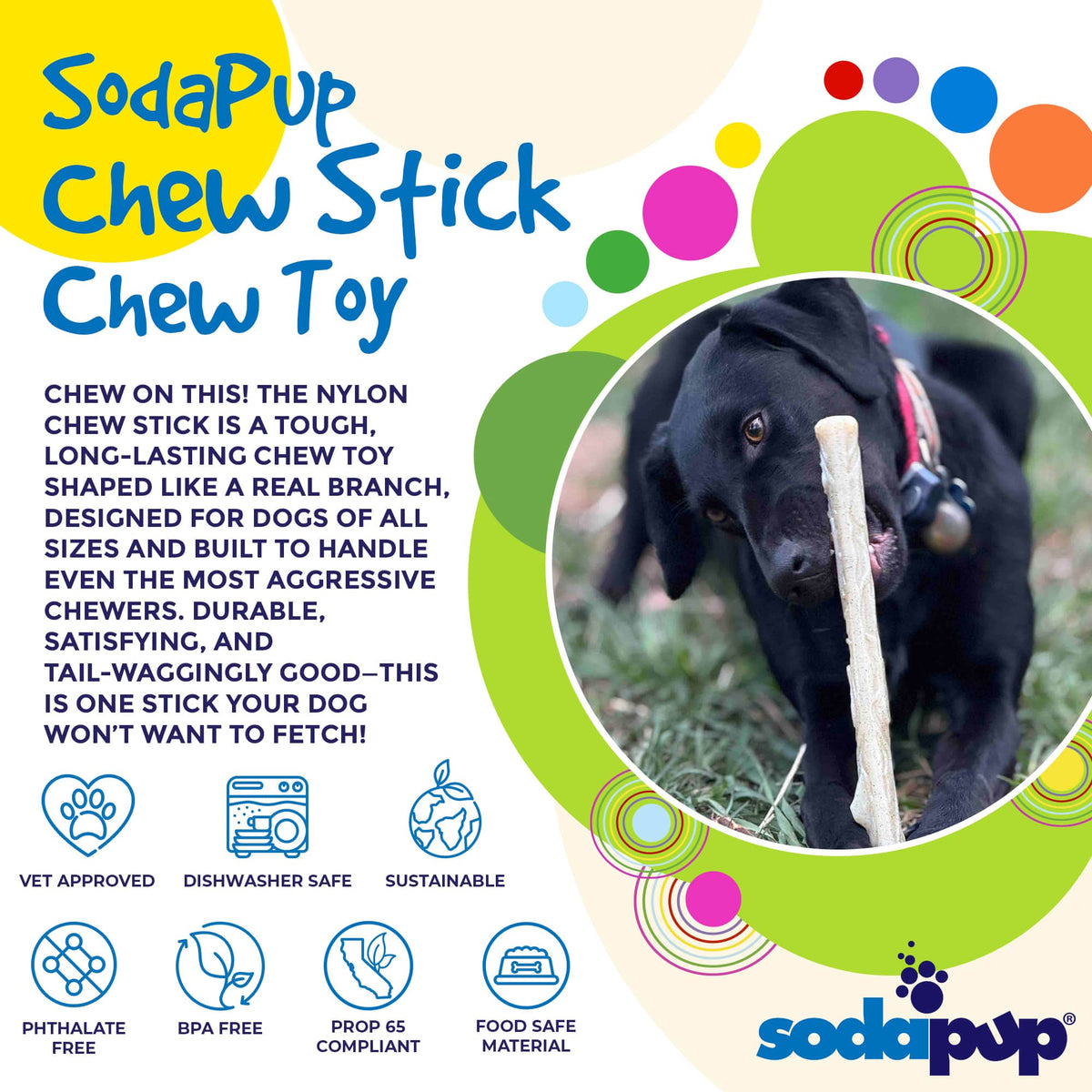 Glow-in-the-Dark Nylon Chew Stick alternate view 2