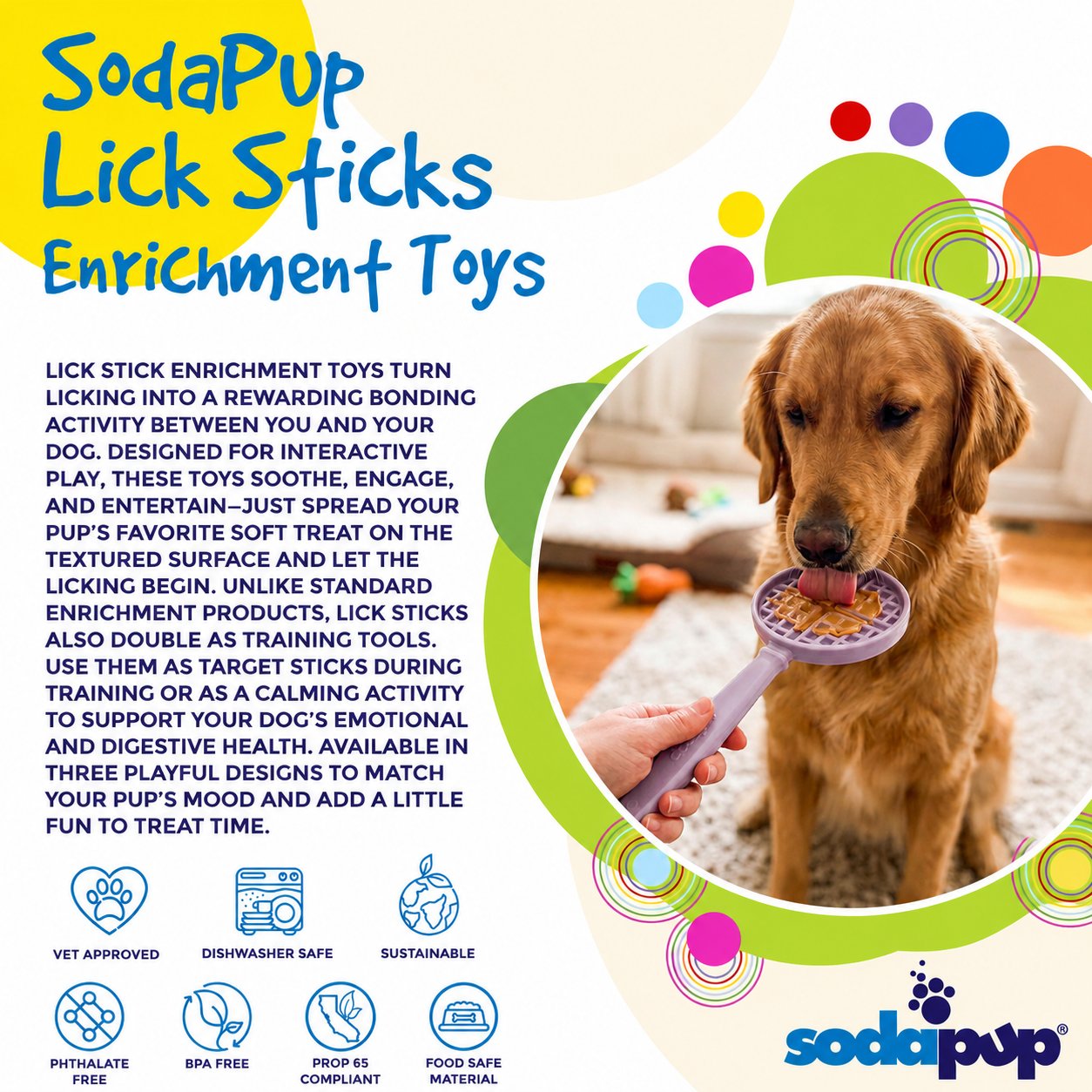 SodaPup eStick handheld enrichment toy product information