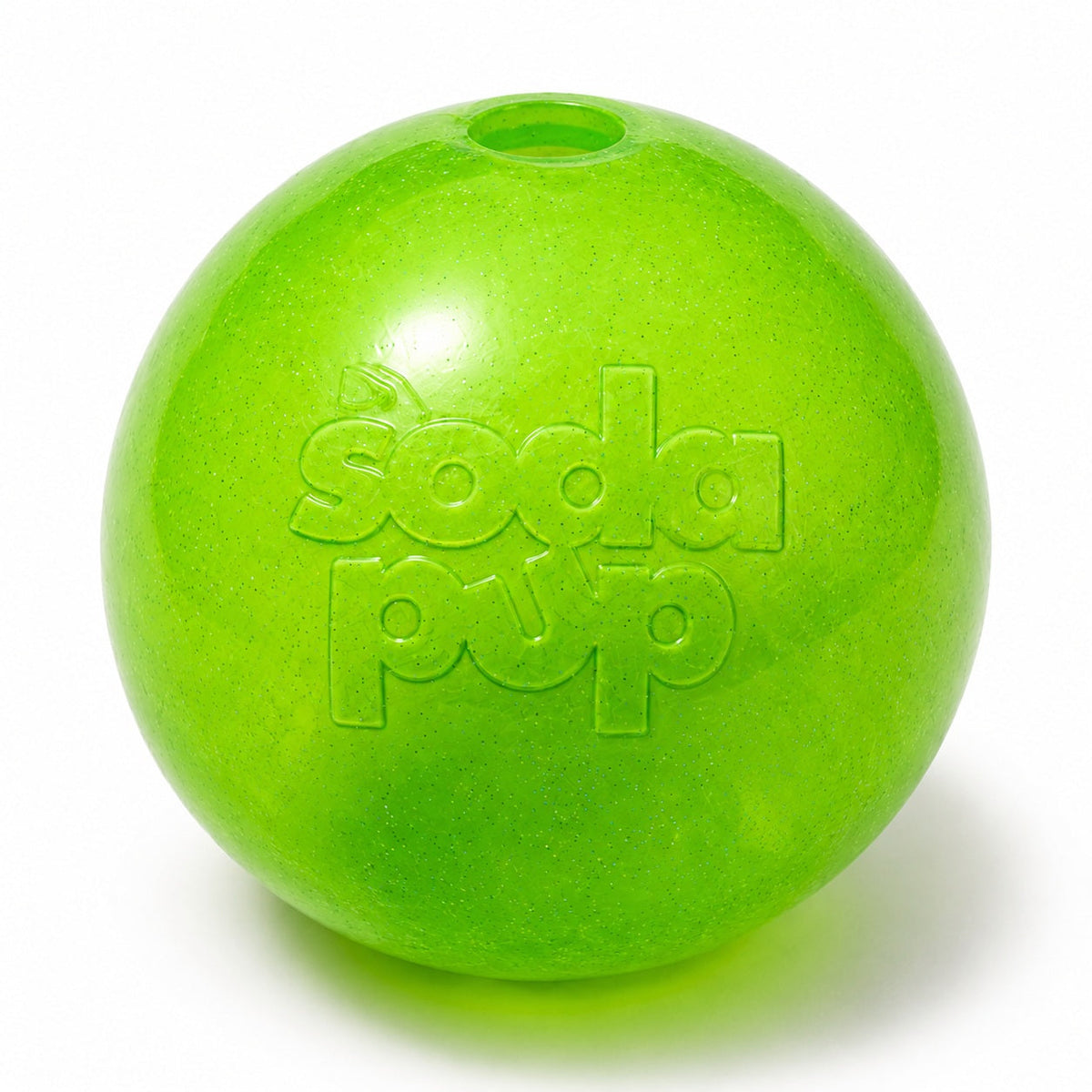 Additional view of Green Glitter Ball Dog Toy - 2 Pack