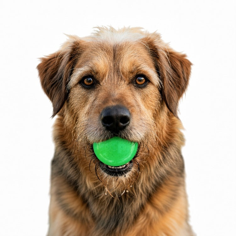 Additional view of Green Glitter Ball Dog Toy - 2 Pack — view 2